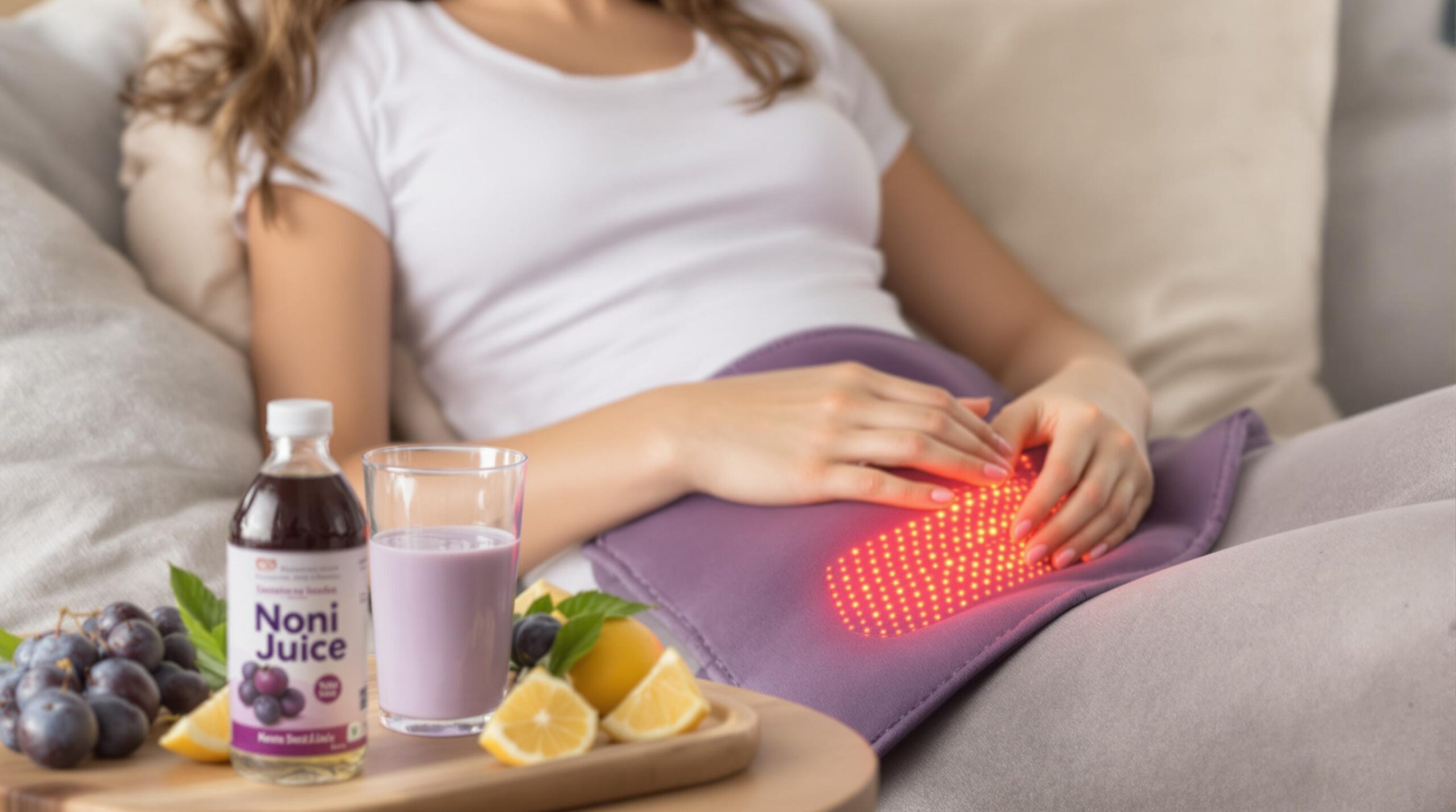 Poate sucul de noni calma crampele menstruale?